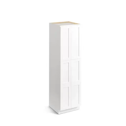 Valleywood Cabinetry 24-in W x 90-in H x 24-in D Pure White Painted Birch Door Pantry Ready To Assemble Stock Cabinet